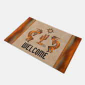 ココペリとサボテンへようこそ ドアマット (アングル)