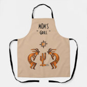 ココペリとサボテン エプロン (正面)