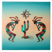 ココペリとサボテン タイル (正面)