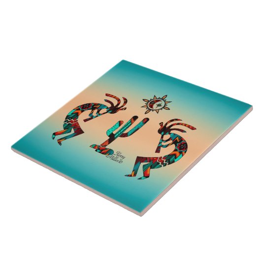 ココペリとサボテン タイル (側面)