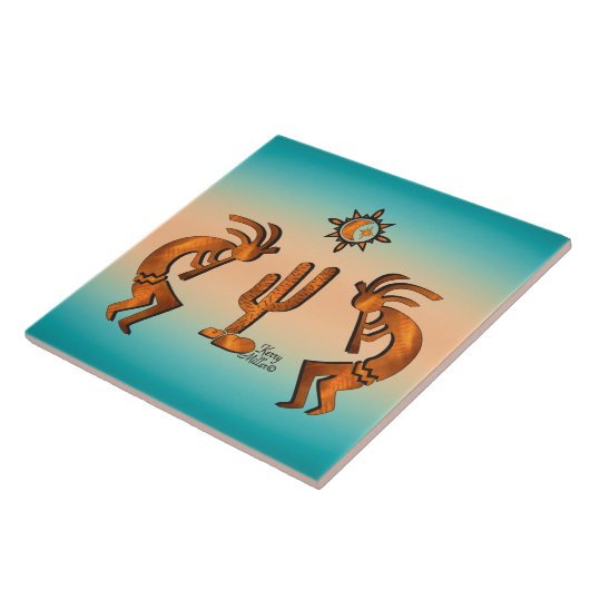 ココペリとサボテン タイル (側面)