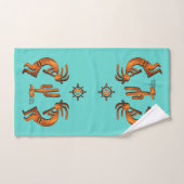 ココペリとサボテン バスタオルセット (ハンドタオル)