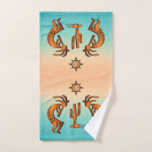 ココペリとサボテン バスタオルセット (ハンドタオル)