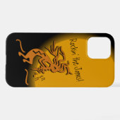 ココペリと音符のアートワーク iPhoneケース (裏面横)