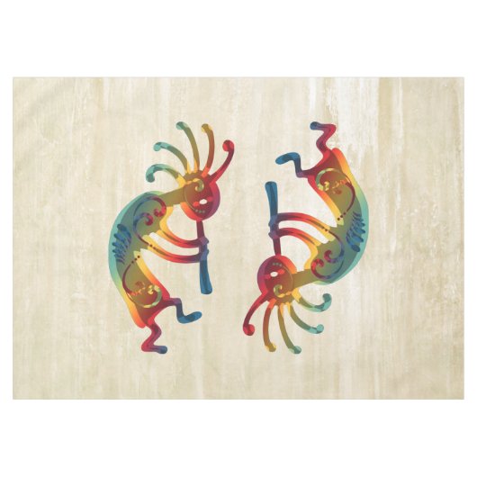 ココペリのオーナメント + あなたのアイディア テーブルクロス (正面(横))