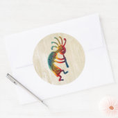 ココペリのオーナメント + あなたのアイディア ラウンドシール (封筒)