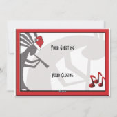 ココペリのクリスマスフラットグリーティングカード シーズンカード (裏面)