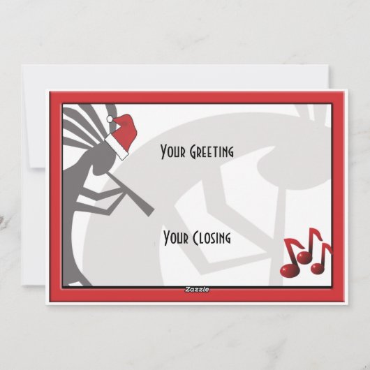 ココペリのクリスマスフラットグリーティングカード シーズンカード (裏面)