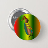 ココペリのフルートプレーヤー 缶バッジ (正面&裏面)