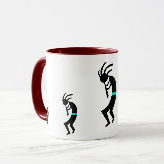 ココペリのマグ -- ネイティブアメリカンのフルートプレーヤー マグカップ (正面左)