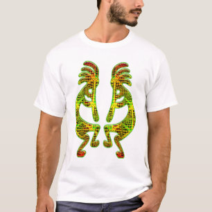 ココペリの石の芸術: モダンなココペリ Tシャツ