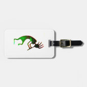 ココペリの緑のラベル ラゲッジタグ (正面横)