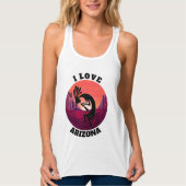 ココペリアイラブアリゾナレッドサンライズデザーモダント タンクトップ (正面)