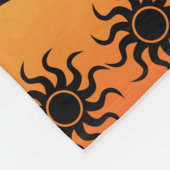 ココペリアステカトバル砂漠南西デザイン フリースブランケット (角)