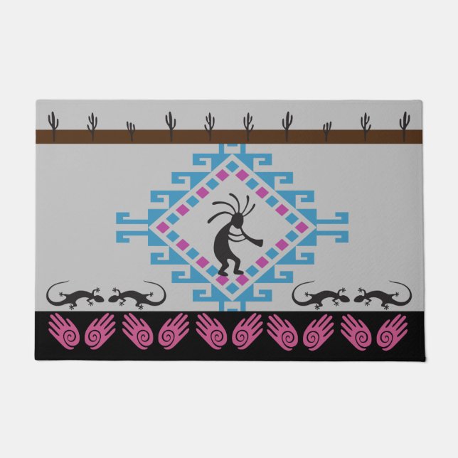 ココペリアメリカンインド南西部の州 ドアマット (正面)