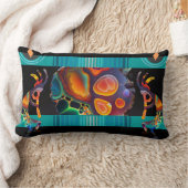 ココペリカラフルエネルギー南西 ランバークッション (ブランケット)