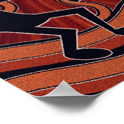 ココペリキュクタスデザートサンサウスウエストモチーフ ポスター (角)