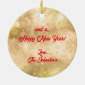 ココペリクリスマスセラミックオーナメント セラミックオーナメント (裏面)