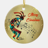 ココペリクリスマスセラミックオーナメント セラミックオーナメント (正面)