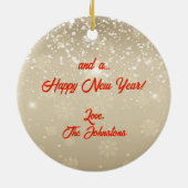 ココペリクリスマスセラミックオーナメント セラミックオーナメント (裏面)