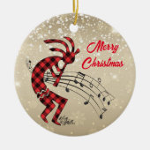 ココペリクリスマスセラミックオーナメント セラミックオーナメント (正面)