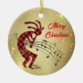 ココペリクリスマスセラミックオーナメント セラミックオーナメント (正面)