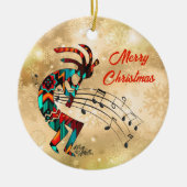 ココペリクリスマスセラミックオーナメント セラミックオーナメント (正面)