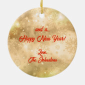 ココペリクリスマスセラミックオーナメント セラミックオーナメント (裏面)