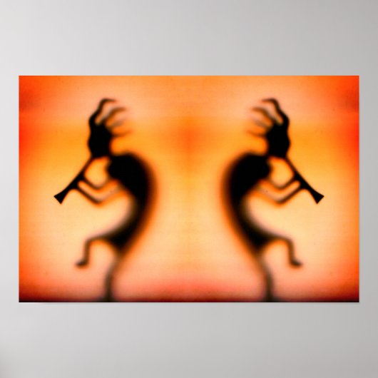 ココペリグッドタイムズ鏡抽象芸術 ポスター (正面)