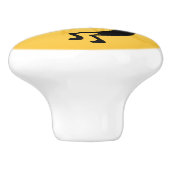 ココペリゴールデンサンサウスウエストドアノブ セラミックノブ (側面)