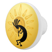 ココペリゴールデンサンサウスウエストドアノブ セラミックノブ (右)