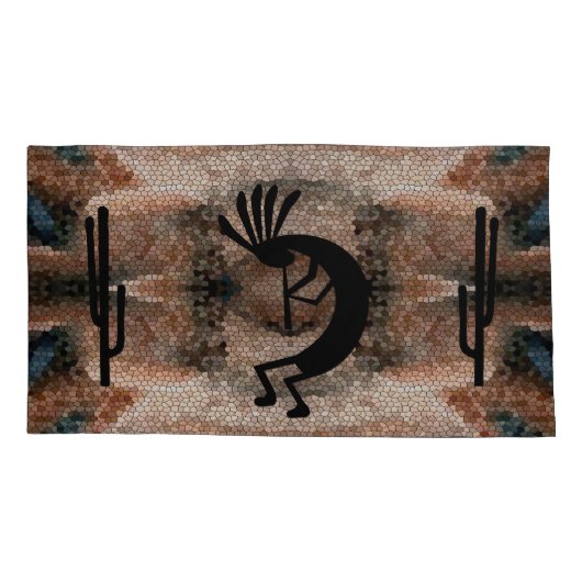 ココペリサウスウェスト砂漠モザイクキングアーストーネ 枕カバー (裏面)