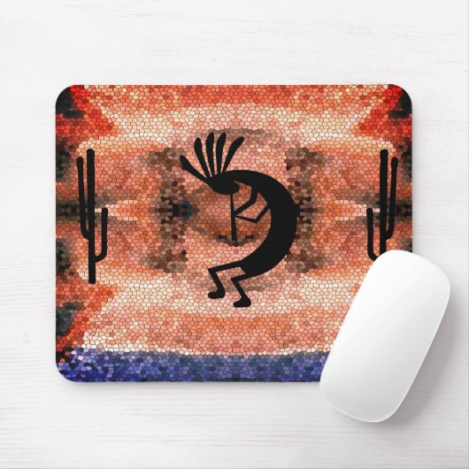ココペリサウスウェスト砂漠モザイクサンセット マウスパッド (マウス)