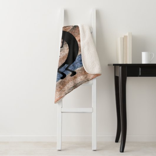 ココペリサウスウェスト砂漠モザイクスモール シェルパブランケット (インサイチュ)