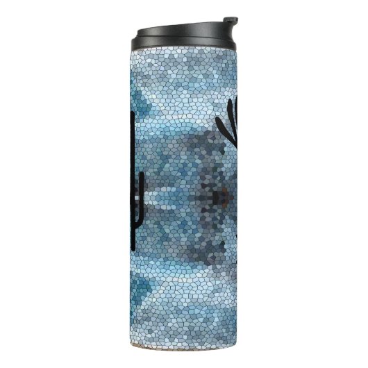 ココペリサウスウェスト砂漠モザイクブルー タンブラー (回転左)