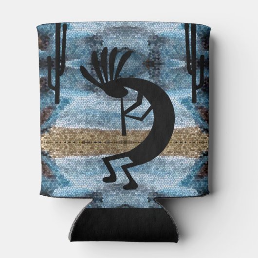 ココペリサウスウェスト砂漠モザイクブルー 缶クーラー (裏面)