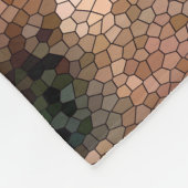 ココペリサウスウェスト砂漠モザイク中 フリースブランケット (角)