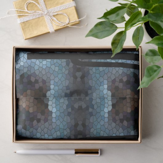 ココペリサウスウエストデザートモザイクティール（緑がかった色）デクページ 薄葉紙 (ギフト)