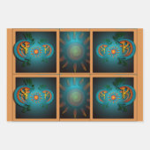 ココペリサンサウスウェストターコイズ ラッピングペーパーシート (正面2)