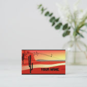 ココペリサンセットビジネスカード 名刺 (スタンド正面)