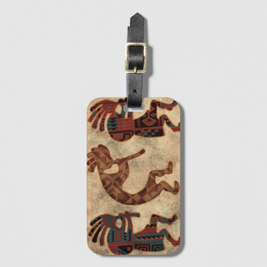 ココペリダンサー砂漠の色 ラゲッジタグ (正面縦)