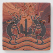 ココペリデザートサンサボチュスサウ素朴スト ストーンコースター (正面)