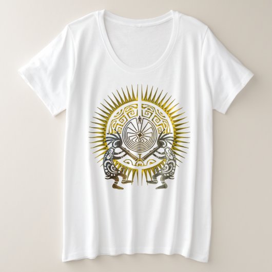 ココペリデュオ – 迷路の男 – Sun 1 プラスサイズTシャツ (デザイン正面)