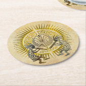 ココペリデュオ – 迷路の男 – Sun 1 ラウンドペーパーコースター (アングル)