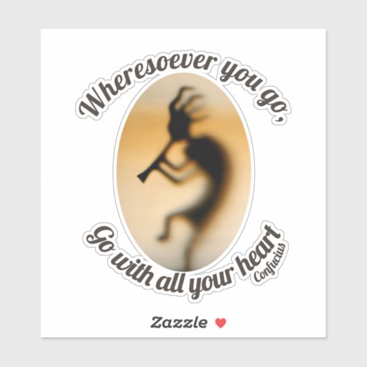 ココペリハートを持って行感動的く シール (シート)