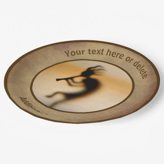 ココペリパーソナライズされたパーティー ペーパープレート (アングル)