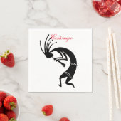 ココペリフルート奏者サンダー_コーブ スタンダードカクテルナプキン (インサイチュ)