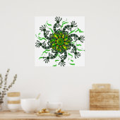 ココペリホイールプリント ポスター (キッチン)