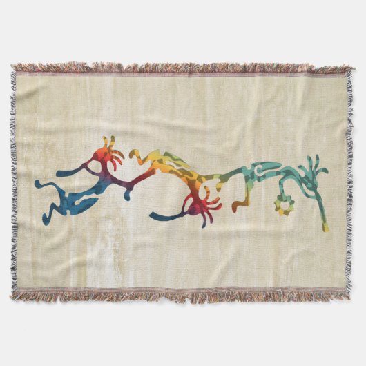 ココペリミュージシャンアクロバット+アイディア スローブランケット (正面)