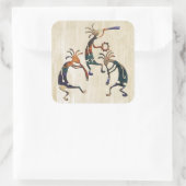 ココペリミュージシャントリオ+あなたのアイディア スクエアシール (バッグ)